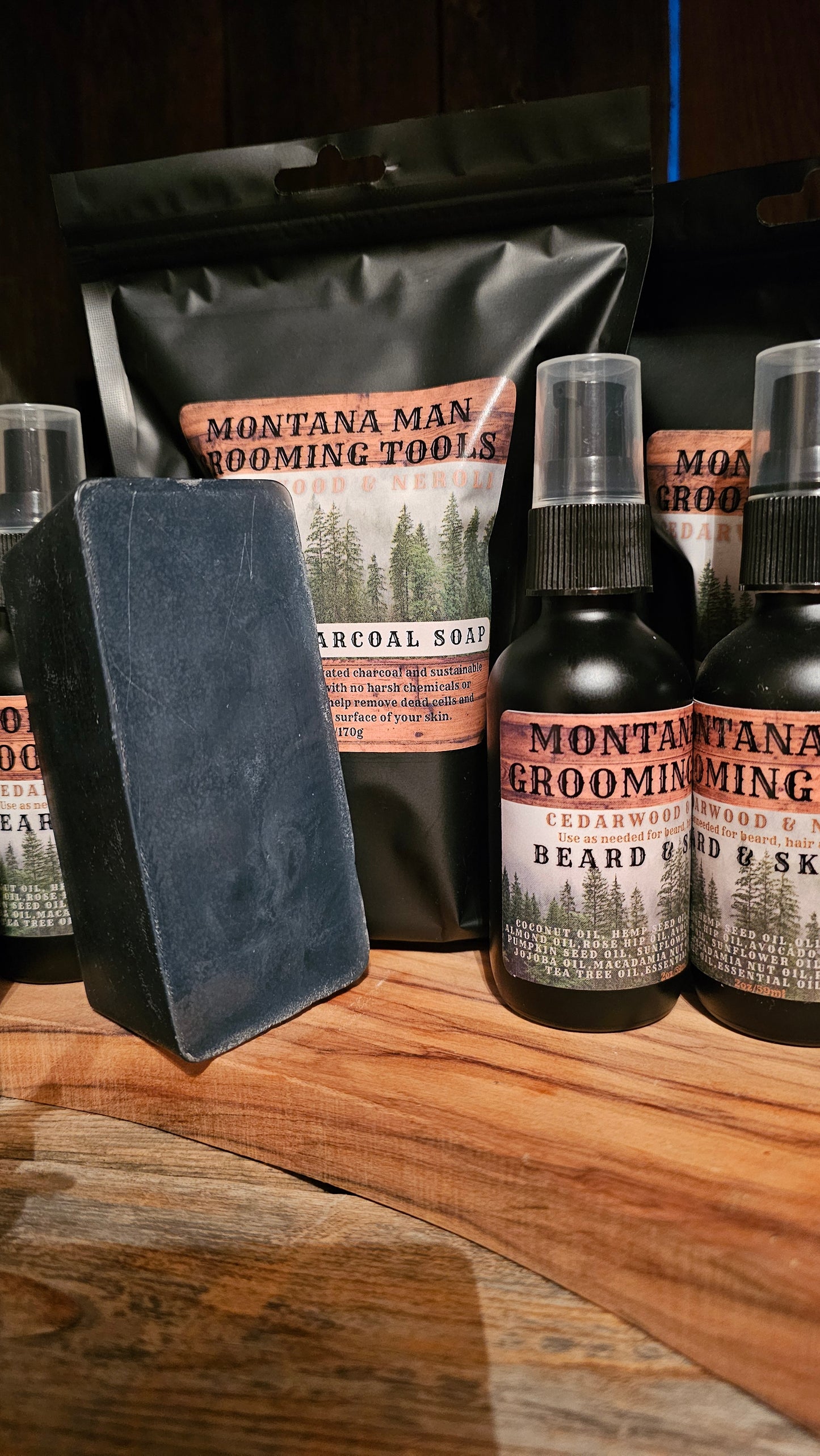 Cedarwood & Neroli: Black Charcoal Soap